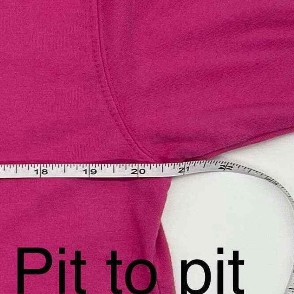 Vintage Renee M Sport Bright Pink TShirt L 14-16 Watermelon Cherry Summer Picnic - Picture 6 of 7